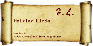 Heizler Linda névjegykártya